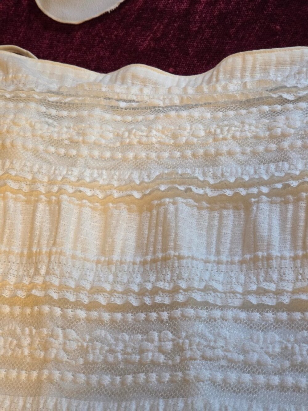 STUNNING CREAM LACE STRETCHY MAXI WITH MATCHING LACE CARDIGAN SMALL - Picture 5 of 14